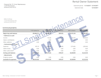 Sample Smart Maintenance Report